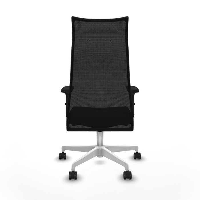 PIQUERAS Y CRESPO Sillón Albacete con Mecanismo Sincro, Similpiel Negro y Base Blanca PIQUERAS Y CRESPO Sillón Albacete con Mecanismo Sincro, Similpiel Negro y Base Blanca