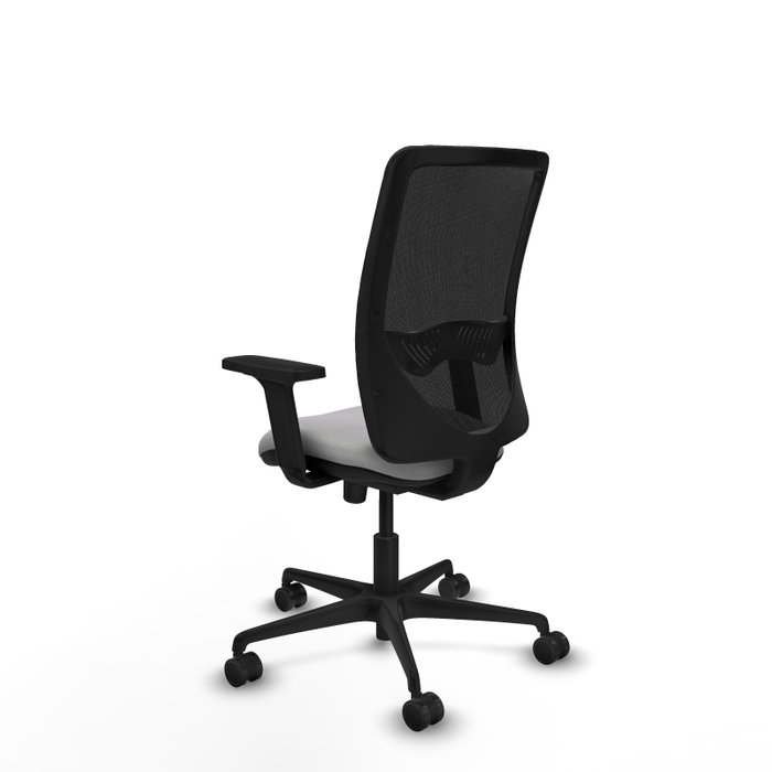 PIQUERAS Y CRESPO Silla de oficina Zulema con mecanismo Sincro, Gris claro y Negro