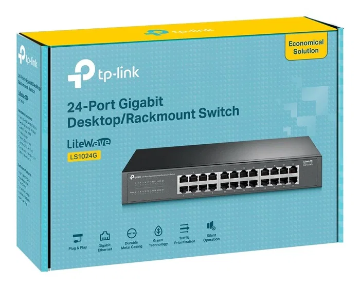 TP-Link LS1024G Switch no gestionable de 24 puertos LAN para montaje en rack