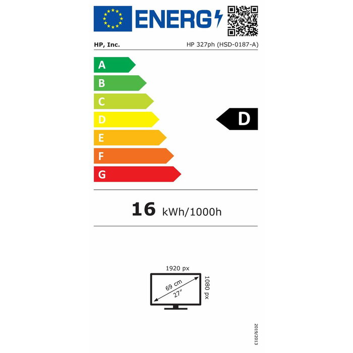 HP Monitor Series 3 Pro 327ph 27 pulg. FHD IPS 100Hz Negro