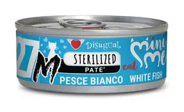 Disugual Mini-Me M Cat Esterilizado Pescado Blanco Alimento Húmedo para Gatos 12 Latas x 85 gr