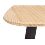 GIFTDECOR Mesa de Centro Triángulo Natural Negro