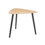 GIFTDECOR Mesa de Centro Triángulo Natural Negro