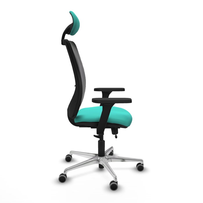 PIQUERAS Y CRESPO Silla de oficina Zulema con mecanismo Sincro/Traslack, Turquesa y Negro PIQUERAS Y CRESPO Silla de oficina Zulema con mecanismo Sincro/Traslack, Turquesa y Negro