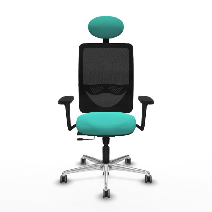 PIQUERAS Y CRESPO Silla de oficina Zulema con mecanismo Sincro/Traslack, Turquesa y Negro PIQUERAS Y CRESPO Silla de oficina Zulema con mecanismo Sincro/Traslack, Turquesa y Negro