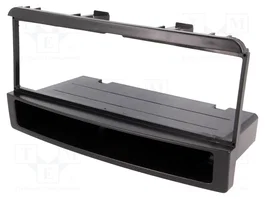 4CARMEDIA Bastidor de montaje de radio 1 DIN Negro para Ford y Mazda