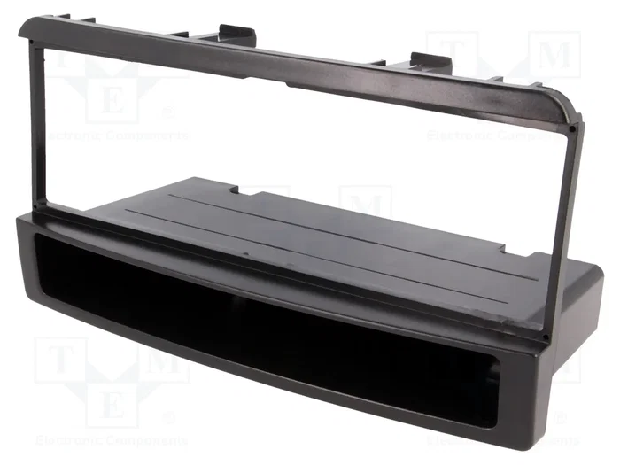 4CARMEDIA Bastidor de montaje de radio 1 DIN Negro para Ford y Mazda