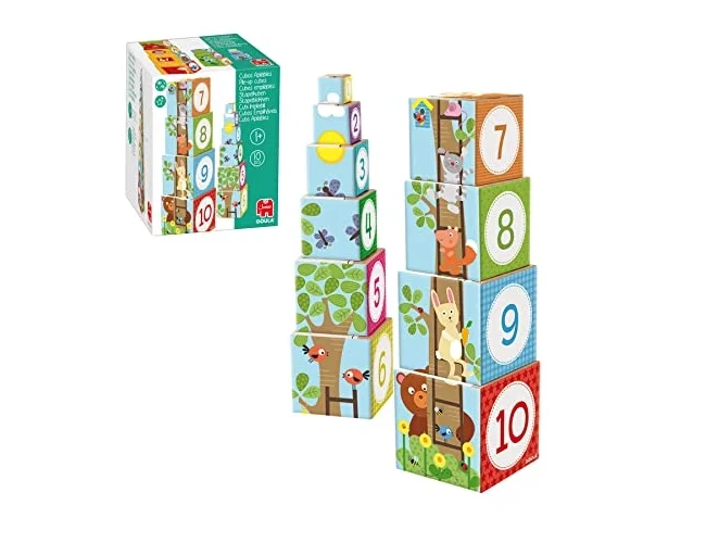 Diset Juego didáctico de cubos apilables figuras del bosque Diset Juego didáctico de cubos apilables figuras del bosque