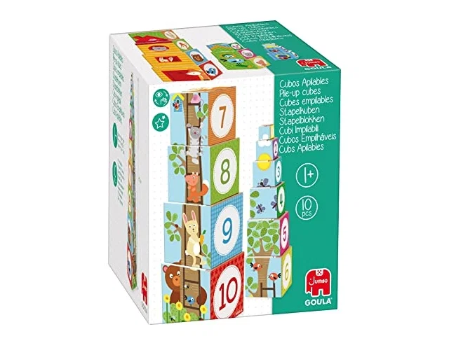 Diset Juego didáctico de cubos apilables figuras del bosque Diset Juego didáctico de cubos apilables figuras del bosque