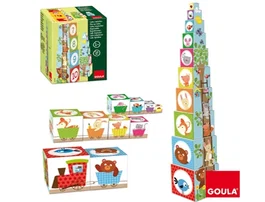 Diset Juego Cubos Apilables Figuras del Bosque Didáctico para Bebés a partir de 1 año