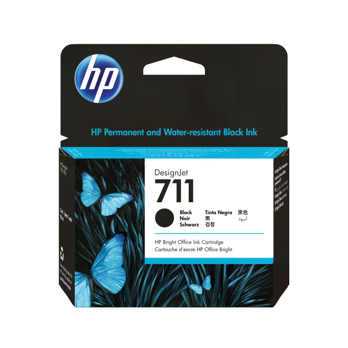 HP Cartucho de Tinta Negro 711 XL 80ml (CZ133A) HP Cartucho de Tinta Negro 711 XL 80ml (CZ133A)