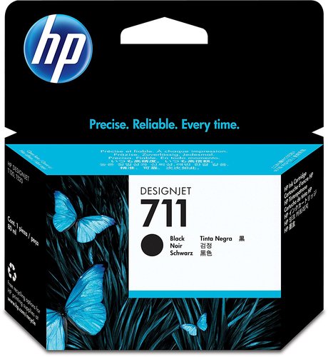 HP Cartucho de Tinta Negro 711 de 80 ml (CZ133A)