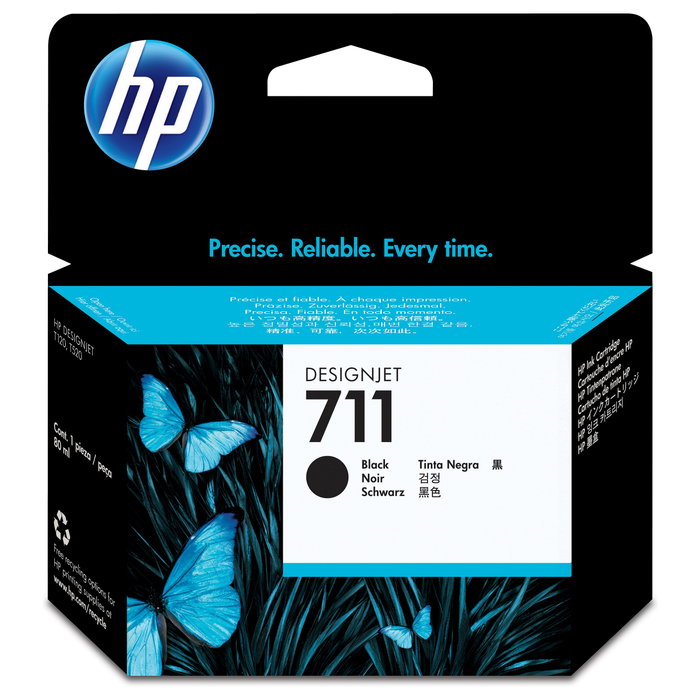 HP Cartucho de Tinta Negro 711 XL 80ml (CZ133A) HP Cartucho de Tinta Negro 711 XL 80ml (CZ133A)