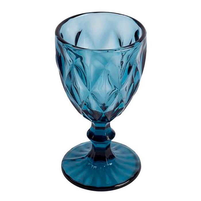 San Ignacio Copa de cristal con relieve modelo Aqua, 250 ml, 4 uds
