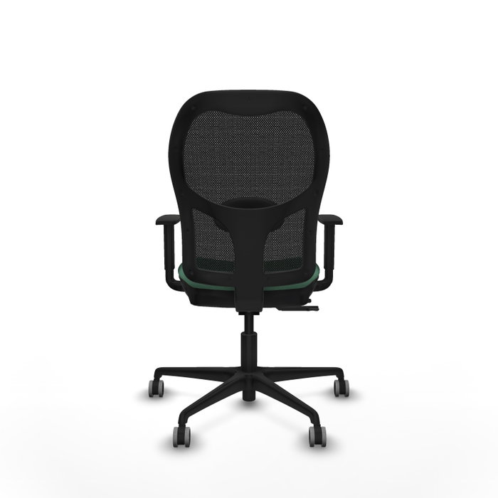 PIQUERAS Y CRESPO Silla de oficina Jorquera con mecanismo Sincro/Traslack Verde esmeralda