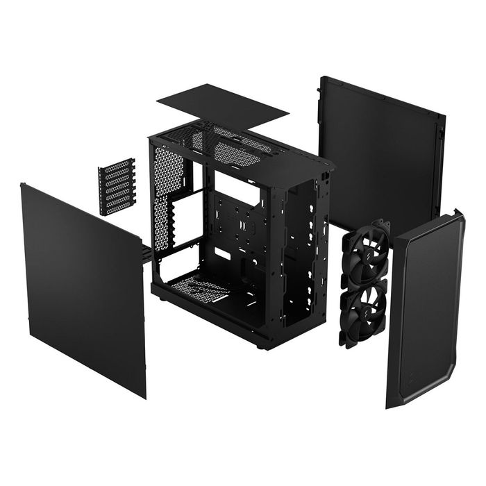 Fractal Design Focus 2 Caja de PC Negra ATX Micro-ATX Mini-ITX Acero