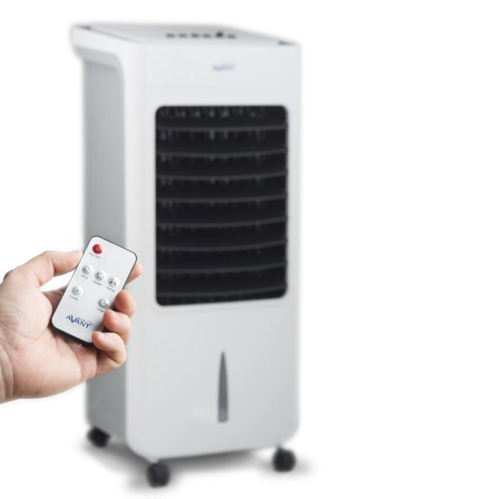 AVANT Climatizador 80W con Mando, Depósito 6L, Temporizador 7H, Blanco