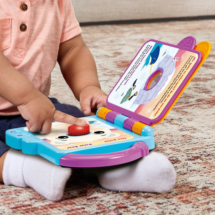 Leap Frog Libro Bilingüe ¿De Quién Será Esta Nariz? Libro Interactivo de Sonidos y Canciones de Animales en Español e Inglés con Botón para Aprender 80-620747