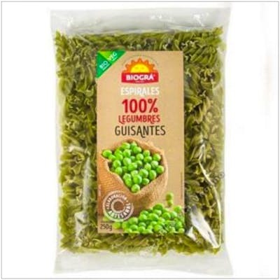BIOGRA Espirales de Pasta de Guisantes Bio 250g - Vegano, Ecológico BIOGRA Espirales de Pasta de Guisantes Bio 250g - Vegano, Ecológico