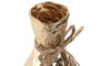 DKD Home Decor Jarrón Metal Dorado Blanco 14 x 68 x 14 cm Set 3 Piezas Referencia 13x56/13x46