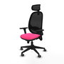 PIQUERAS Y CRESPO Silla de oficina Cilanco Rosa y Negro con Mecanismo Sincro