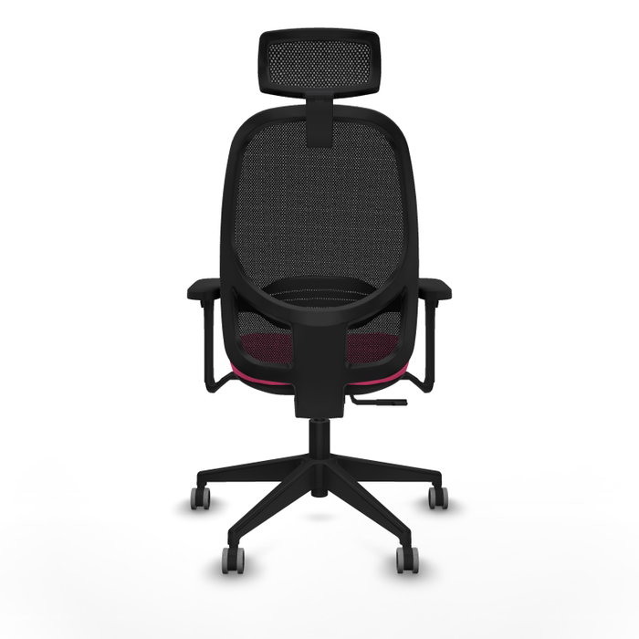PIQUERAS Y CRESPO Silla de oficina Cilanco Rosa y Negro con Mecanismo Sincro