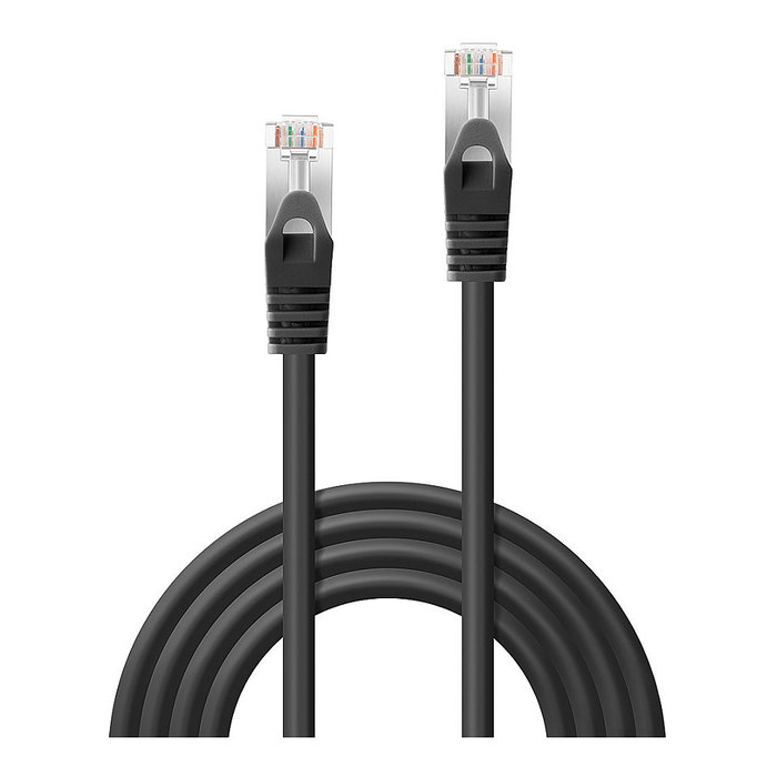 LINDY Cable de Red RJ-45 Cat5e F/UTP (FTP) 1 m Negro 26 AWG 100 MHz - 48381