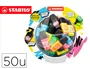 Stabilo Rotulador Boss Mini Fluorescente Snooze One Expositor Bombonera 50 Unidades Colores Surtidos