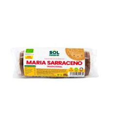 SOLNATURAL Galletas Marias Trigo Sarraceno Tradicional 200 Gr Bio Sin Gluten Veganas