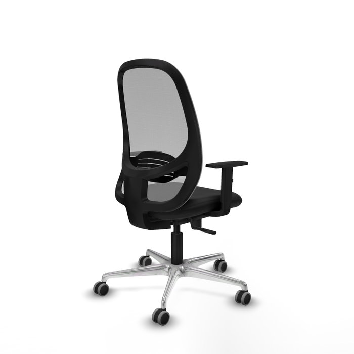 PIQUERAS Y CRESPO Silla de oficina Cilanco con mecanismo Sincro, Negro y Gris