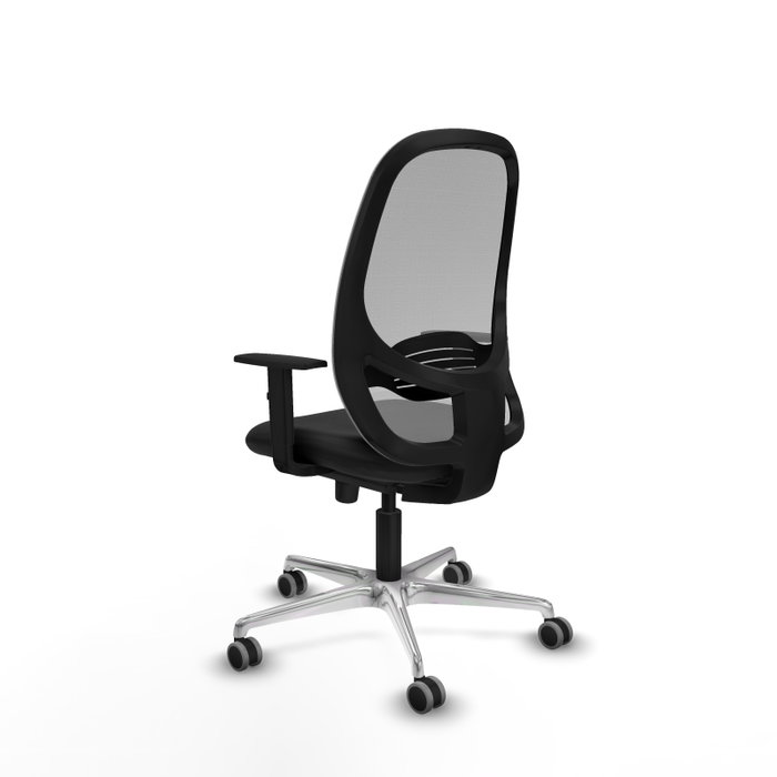 PIQUERAS Y CRESPO Silla de oficina Cilanco con mecanismo Sincro, Negro y Gris