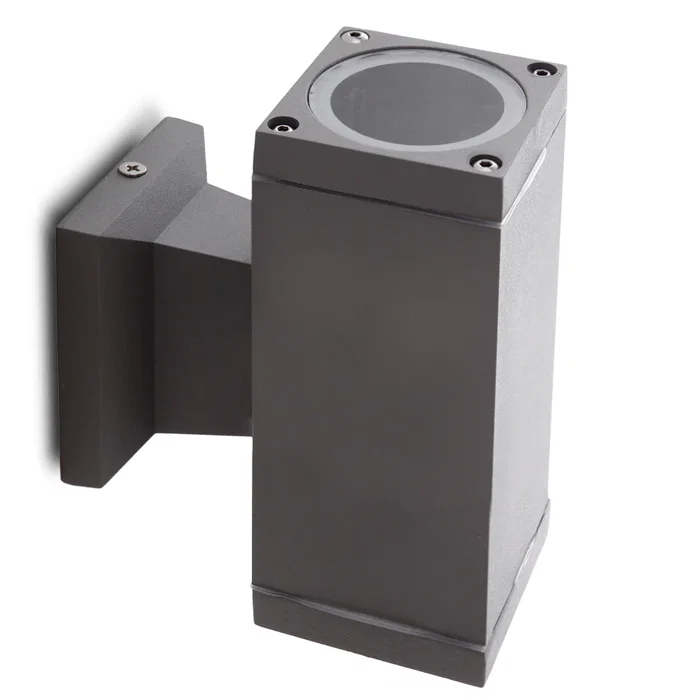 Aria Aplique de Pared Exterior IP65 sin Lámpara E27 Ø65Mm Gris HO-WLIP65-E27-65-106