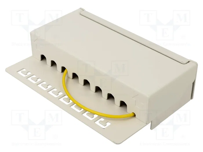 GOOBAY Patch Panel Cat 6a de 8 puertos RJ45 blanco