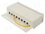 GOOBAY Patch Panel Cat 6a de 8 puertos RJ45 blanco