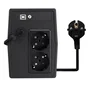 Nilox SAI (UPS) Línea Interactiva 1200VA/840W NXGCLI12001X7, con AVR, 2 Salidas AC, Puerto USB - Torre Negra