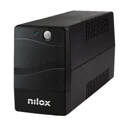 Nilox SAI (UPS) Línea Interactiva 1200VA/840W NXGCLI12001X7, con AVR, 2 Salidas AC, Puerto USB - Torre Negra