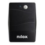 Nilox SAI (UPS) Línea Interactiva 1200VA/840W NXGCLI12001X7, con AVR, 2 Salidas AC, Puerto USB - Torre Negra