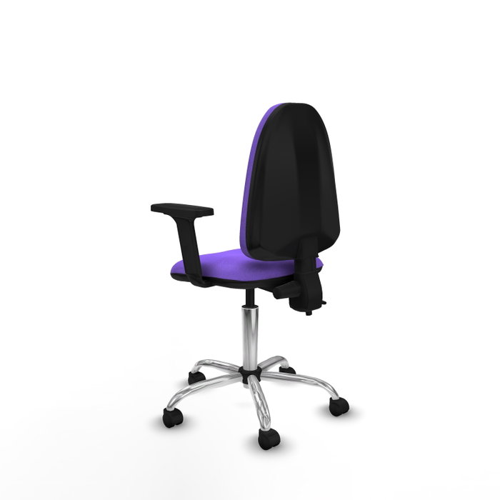 PIQUERAS Y CRESPO Silla de oficina Aýna Lila con Brazos 2D
