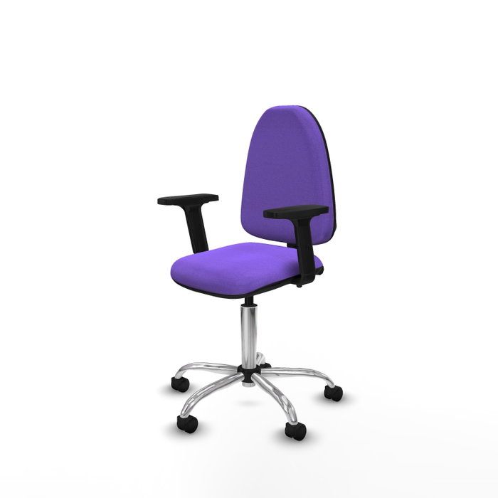 PIQUERAS Y CRESPO Silla de oficina Aýna Lila con Brazos 2D