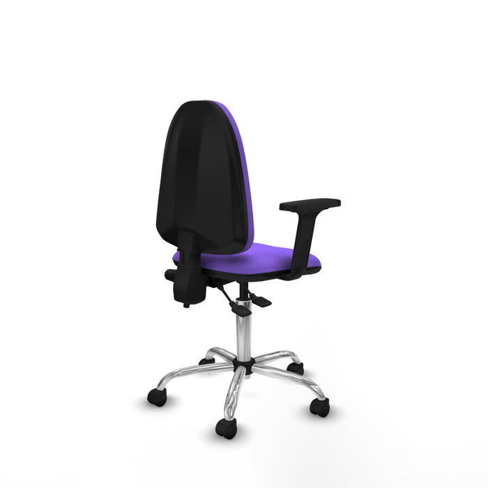 PIQUERAS Y CRESPO Silla de oficina Aýna Lila con Brazos 2D