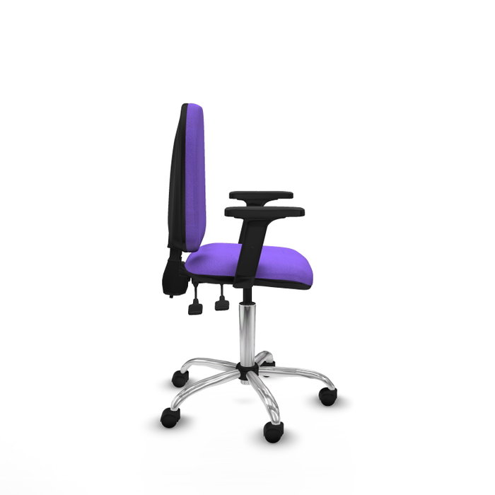 PIQUERAS Y CRESPO Silla de oficina Aýna Lila con Brazos 2D