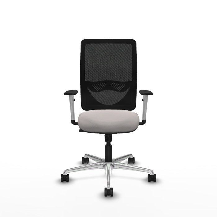 PIQUERAS Y CRESPO Silla de oficina Zulema con mecanismo Sincro, Blanco y Negro PIQUERAS Y CRESPO Silla de oficina Zulema con mecanismo Sincro, Blanco y Negro