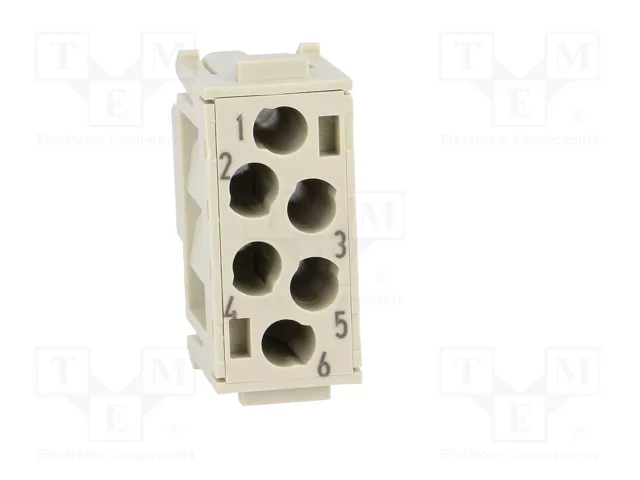 HARTING Módulo conector HDC hembra Han-Modular® de 6 pines