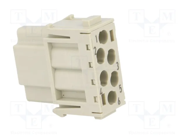 HARTING Módulo conector HDC hembra Han-Modular® de 6 pines