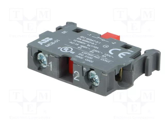 ABB Bloques de contactos NC 22mm para placa frontal ABB Bloques de contactos NC 22mm para placa frontal
