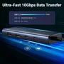 Ugreen Hub USB-C 7 en 1 CM498 Gris con 2xHDMI, 2xUSB-A y 2xUSB-C