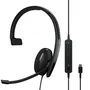 Sennheiser SC 130 USB-C - Auricular Mono con Diadema, Cableado, Supraaural, Conector USB-C - 1000917