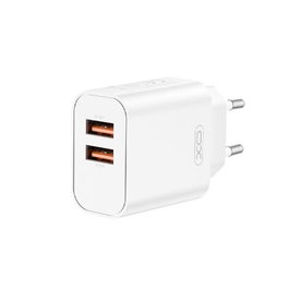 XO Cargador Móvil CE34 2x USB 2,4A Blanco