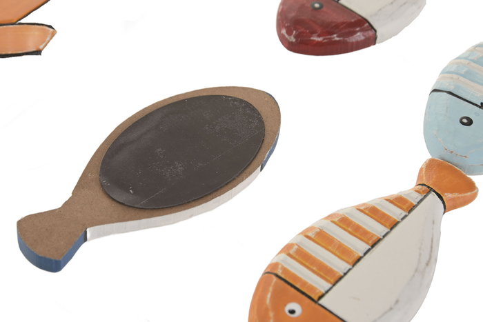 DKD Home Decor Antique Iman Marino Multicolor, Madera Reciclada, 1 x 9 x 14 cm, 16 Unidades, Coleccion Dandou 26