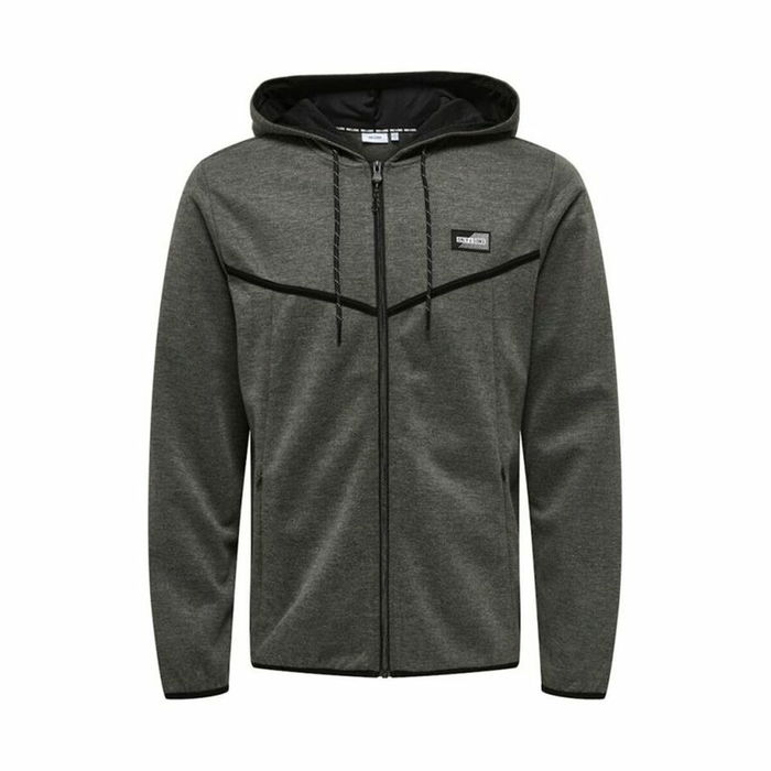 Chaqueta Deportiva para Hombre Only & Sons Regular Gris Gris oscuro Chaqueta Deportiva para Hombre Only & Sons Regular Gris Gris oscuro